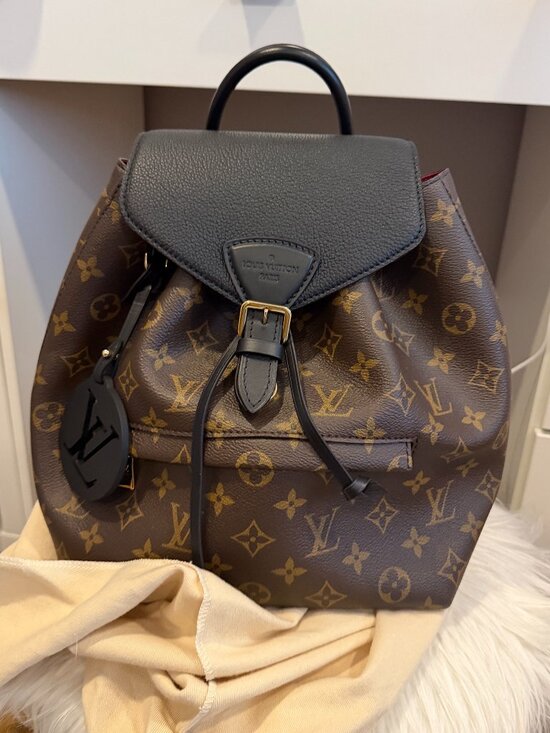 Louis Vuitton Handbags - Louis Vuitton Monogram Leather Montsouris PM Backpack Noir